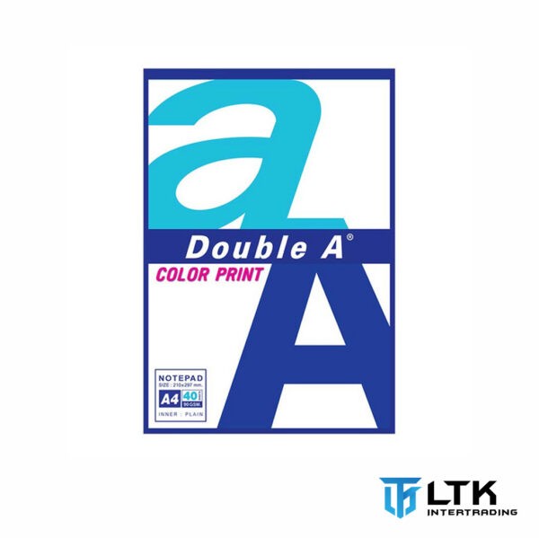 Double A สมุดรายงาน A4 90 แกรม 50 แผ่น ไม่มีเส้น